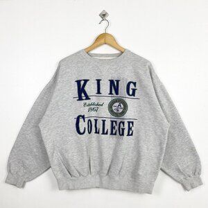 King College Print Logo Grey Color’s Fit To shirt sweatshirt 1867